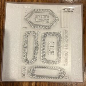Close To My Heart CTMH- Live, Laugh, Love Everyday Life. My Acrylix Stamp Set